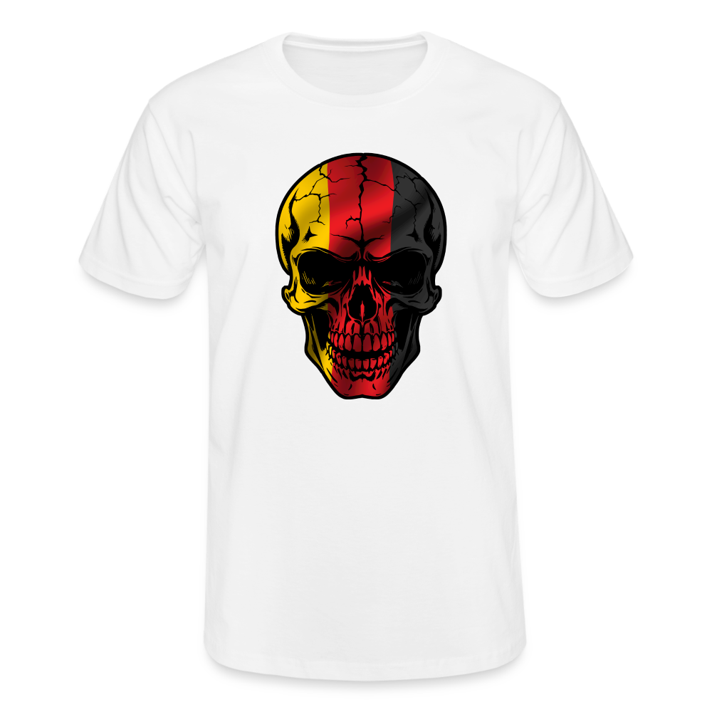 Totenkopf Deutschland German Skull T-Shirt Herren - Weiß