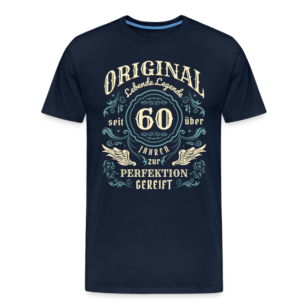 Lebende Legende 60 Geburtstag lustiges Premium T-Shirt Herren - Navy