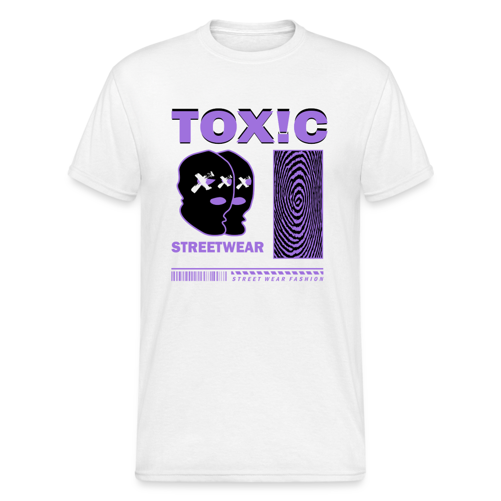 Urban Streetwear Toxic T-Shirt Herren - Weiß