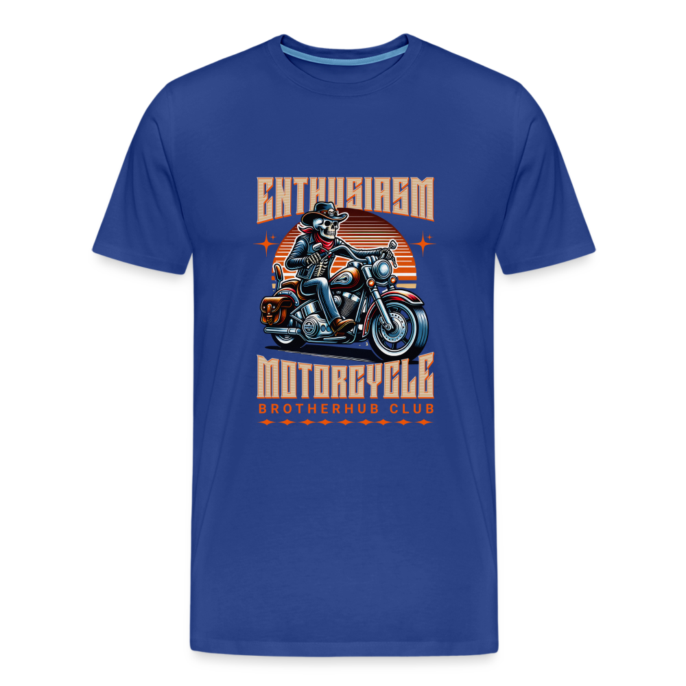 Motorcycle Brotherhub Club  Premium T-Shirt Herren - Königsblau