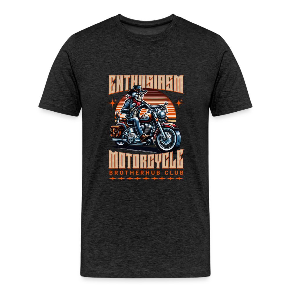 Motorcycle Brotherhub Club  Premium T-Shirt Herren - Anthrazit