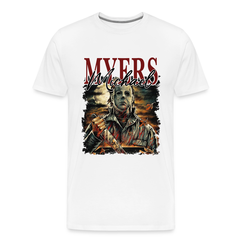 Michael Myers  Halloween Horror Premium T-Shirt Herren - Weiß