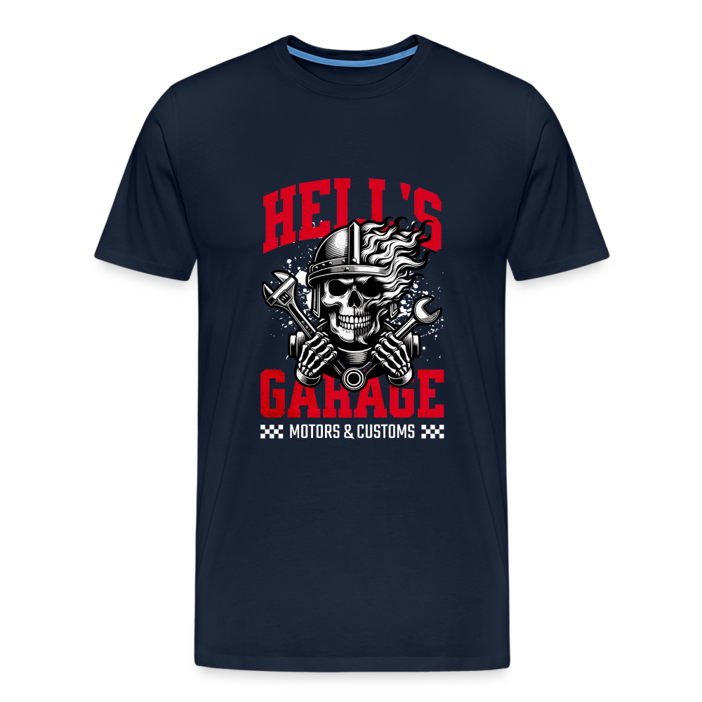 Hell´s Garage Premium T-Shirt Herren - Navy