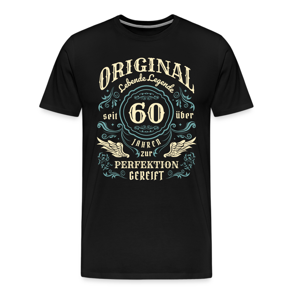 Lebende Legende 60 Geburtstag lustiges Premium T-Shirt Herren - Schwarz