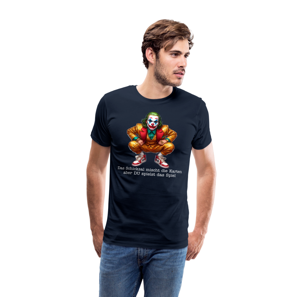 Joker Das Schicksal Männer Premium T-Shirt - Navy