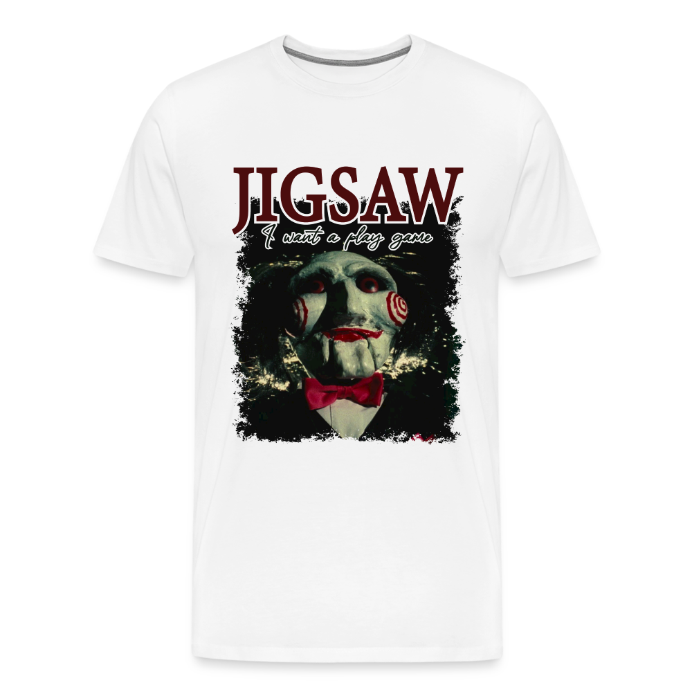 Saw Halloween Horror Premium T-Shirt Herren - Weiß