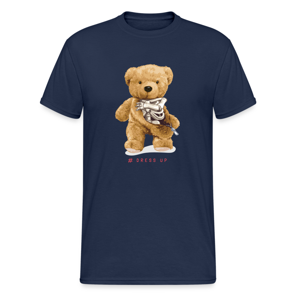 Teddybär Bear Dress Up Streetwear Spruch T-Shirt Herren - Navy