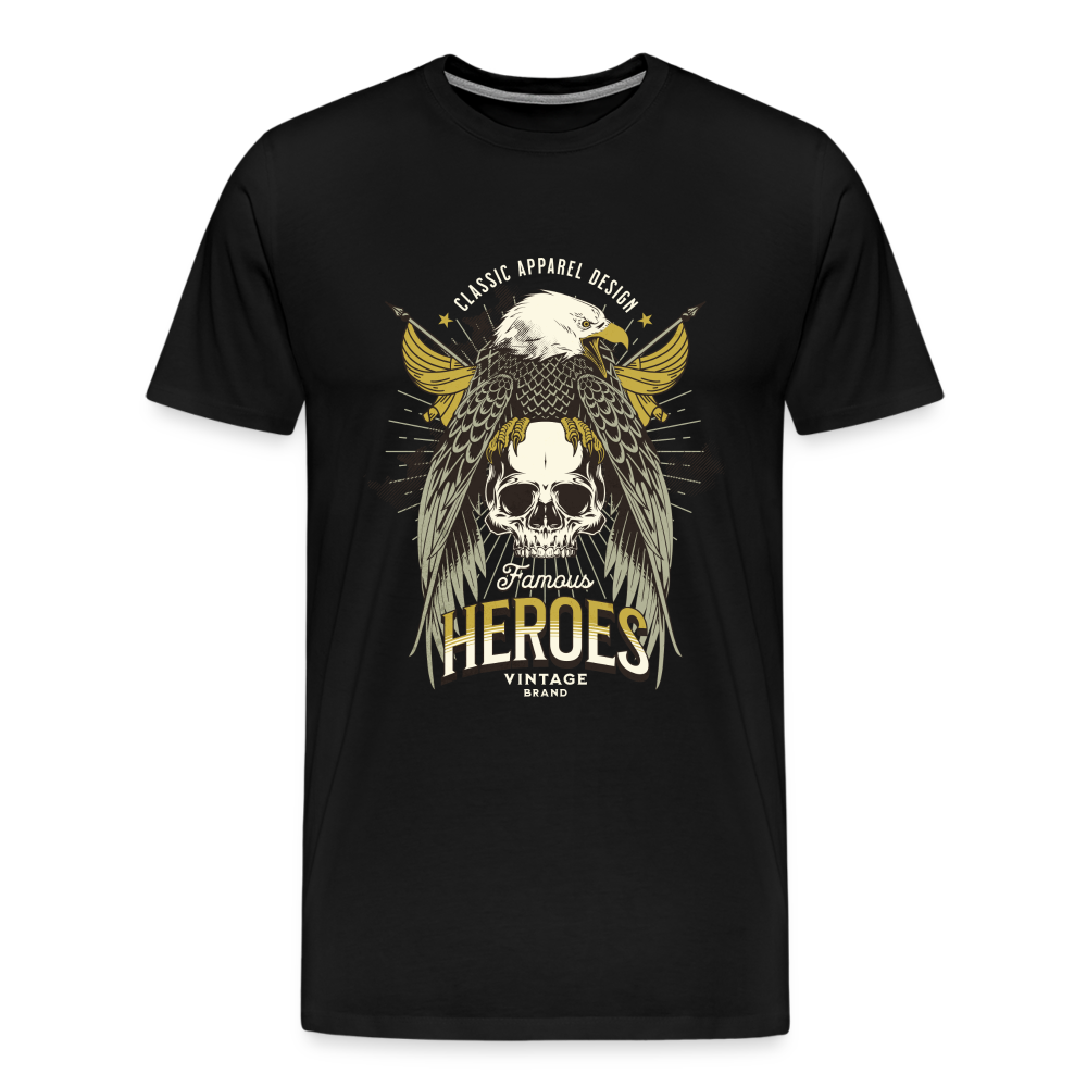 Heroes Premium T-Shirt Herren - Schwarz