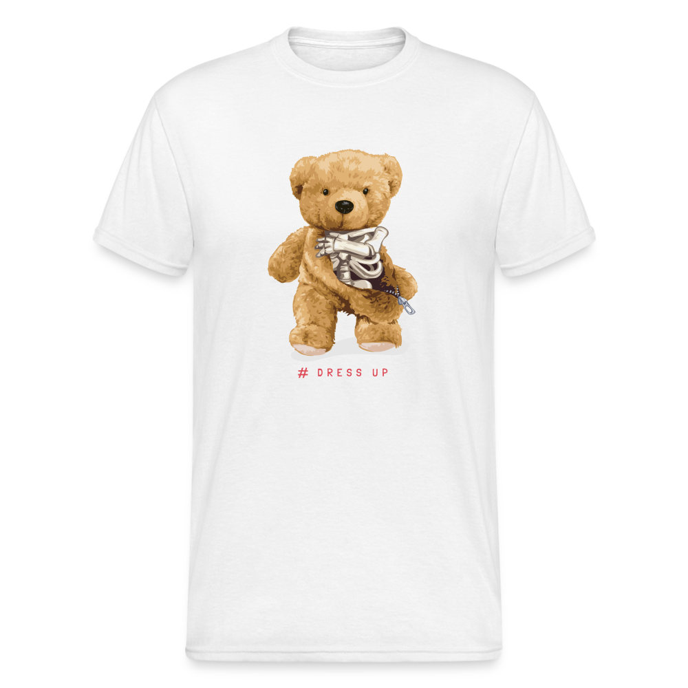 Teddybär Bear Dress Up Streetwear Spruch T-Shirt Herren - Weiß