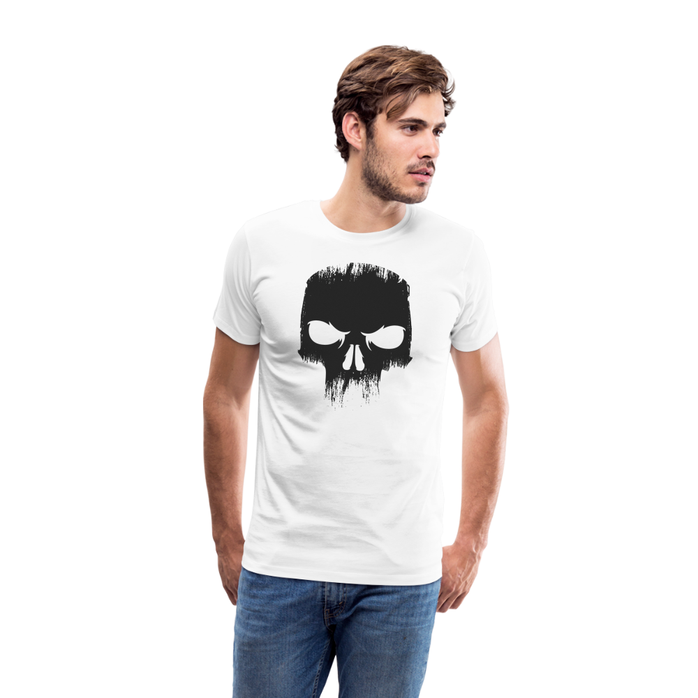 Skull Totenkopf Premium T-Shirt Herren - Weiß