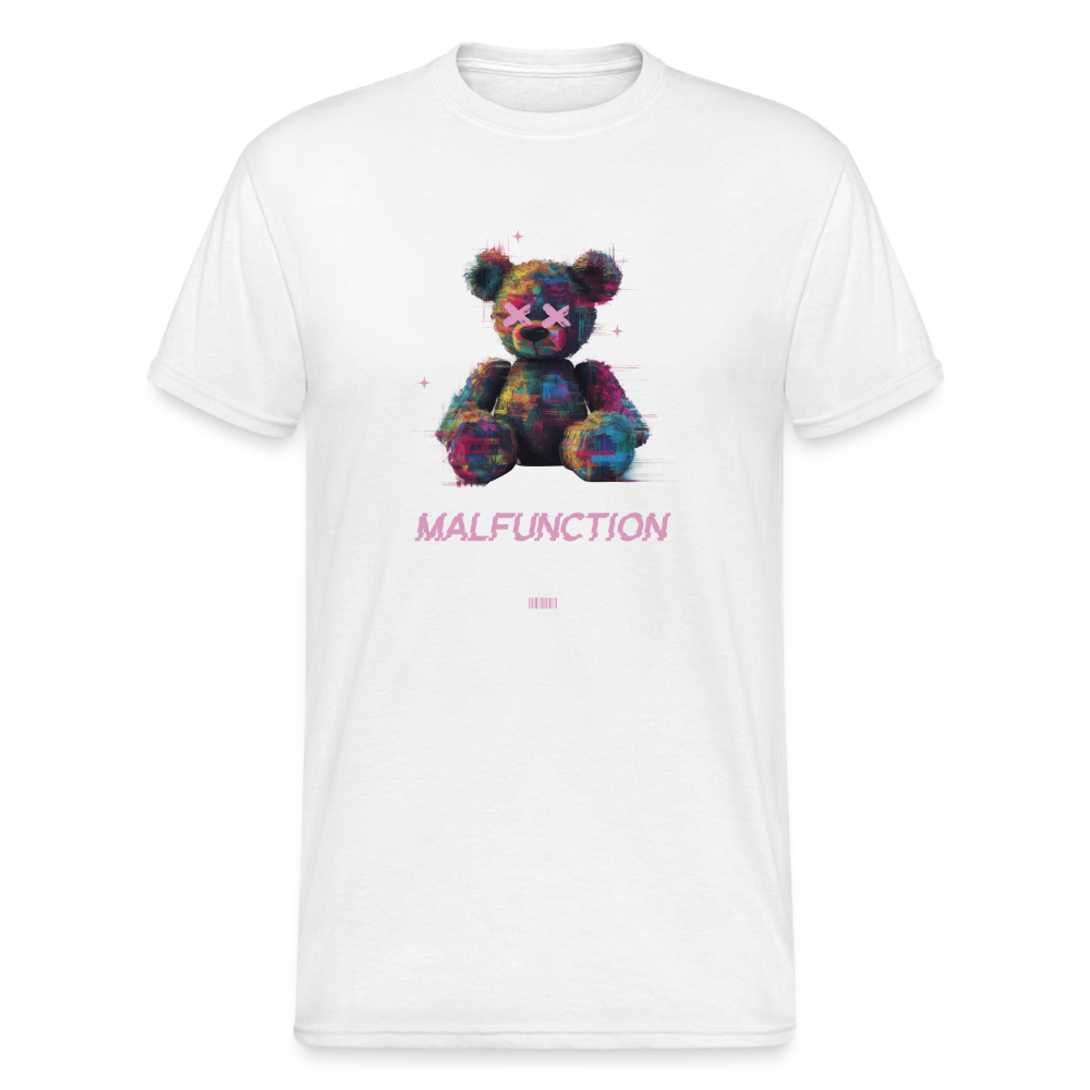 Teddybär Bear Malfunction Streetwear Spruch T-Shirt Herren - Weiß