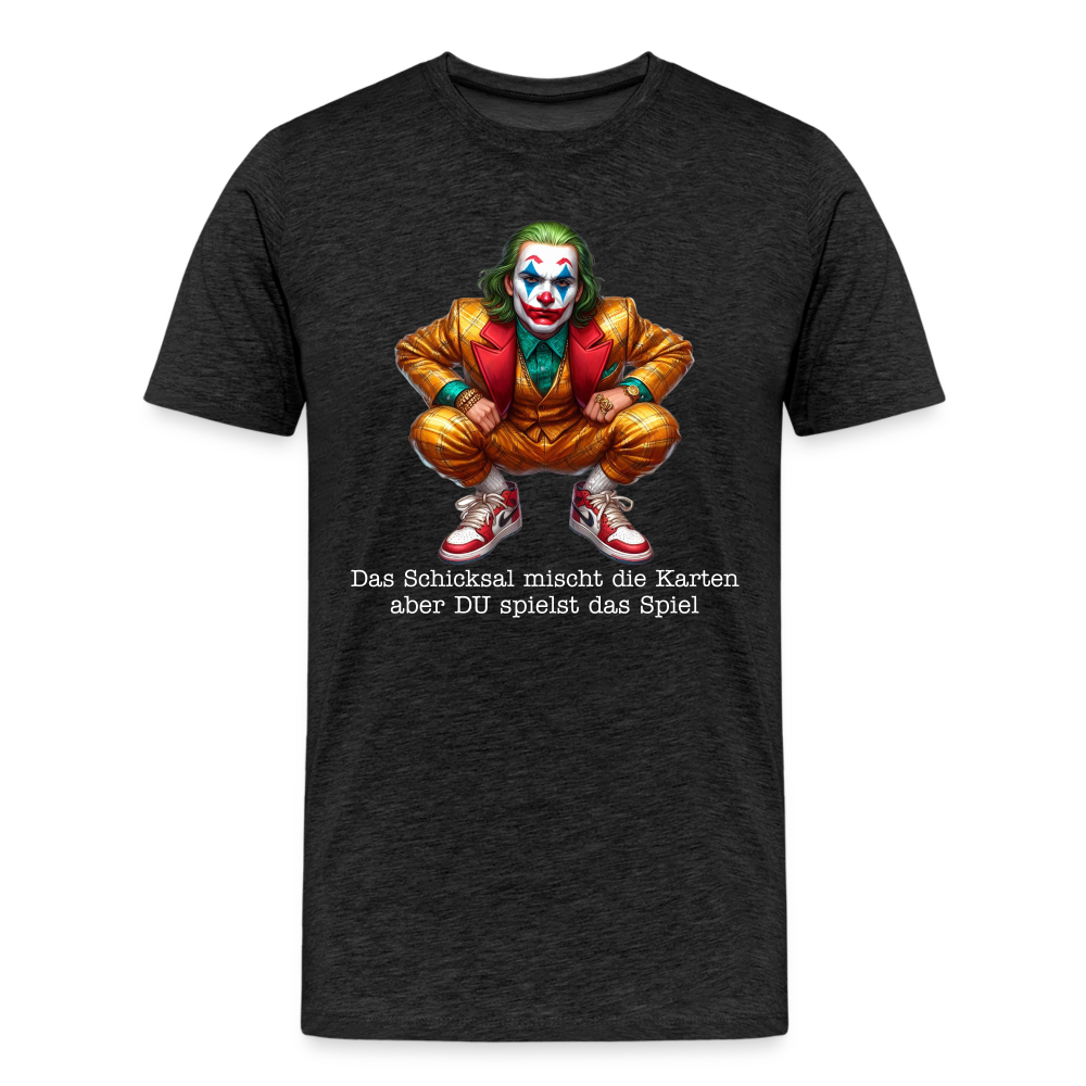 Joker Das Schicksal Männer Premium T-Shirt - Anthrazit