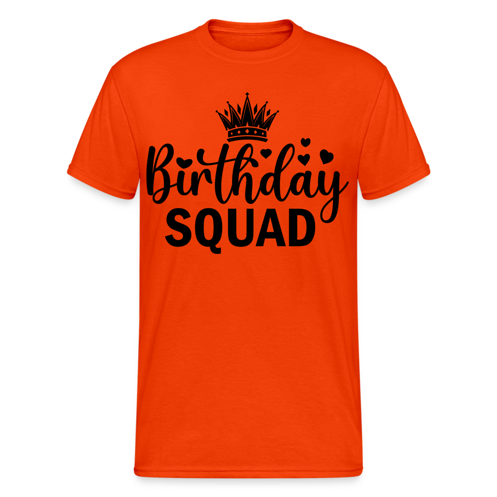 Birthday SQUAD Männer Gildan Heavy T-Shirt - kräftig Orange