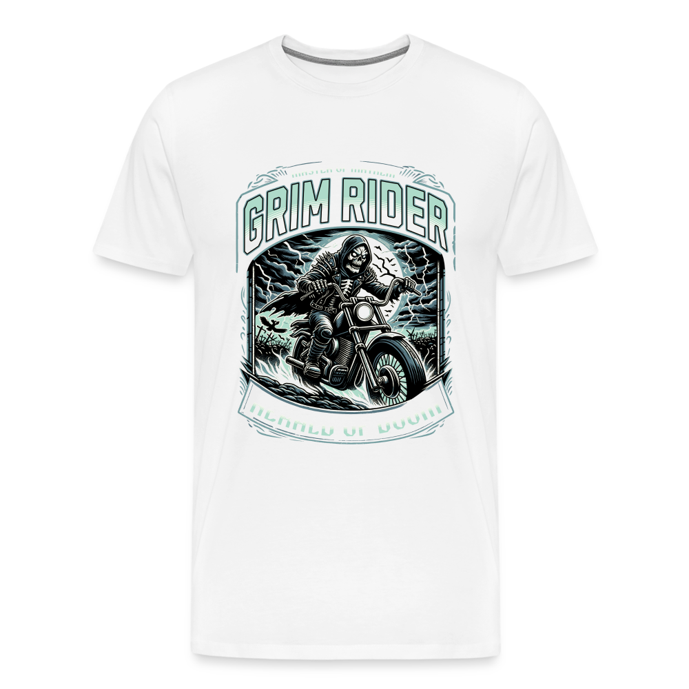 Grim Rider Herald Of Doom Premium T-Shirt Herren - Weiß