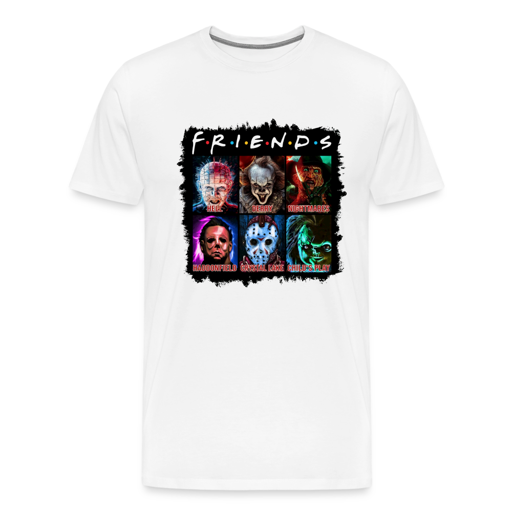 Friends Halloween Horror Premium T-Shirt Herren - Weiß