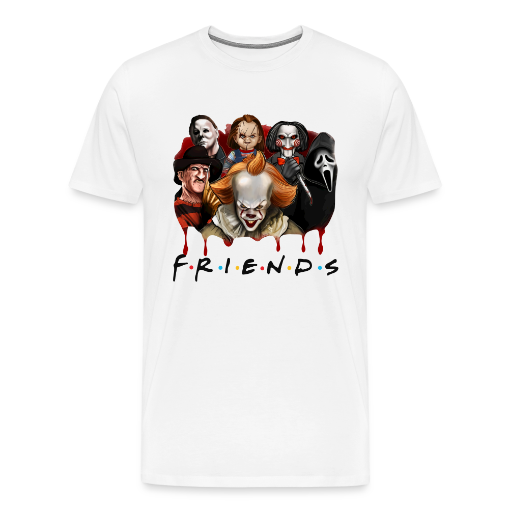 Friends Halloween Horror Premium T-Shirt Herren - Weiß