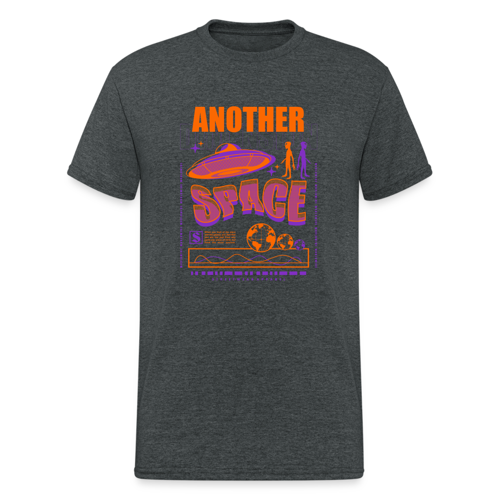 Urban Streetwear Another Space T-Shirt Herren - Dunkelgrau meliert