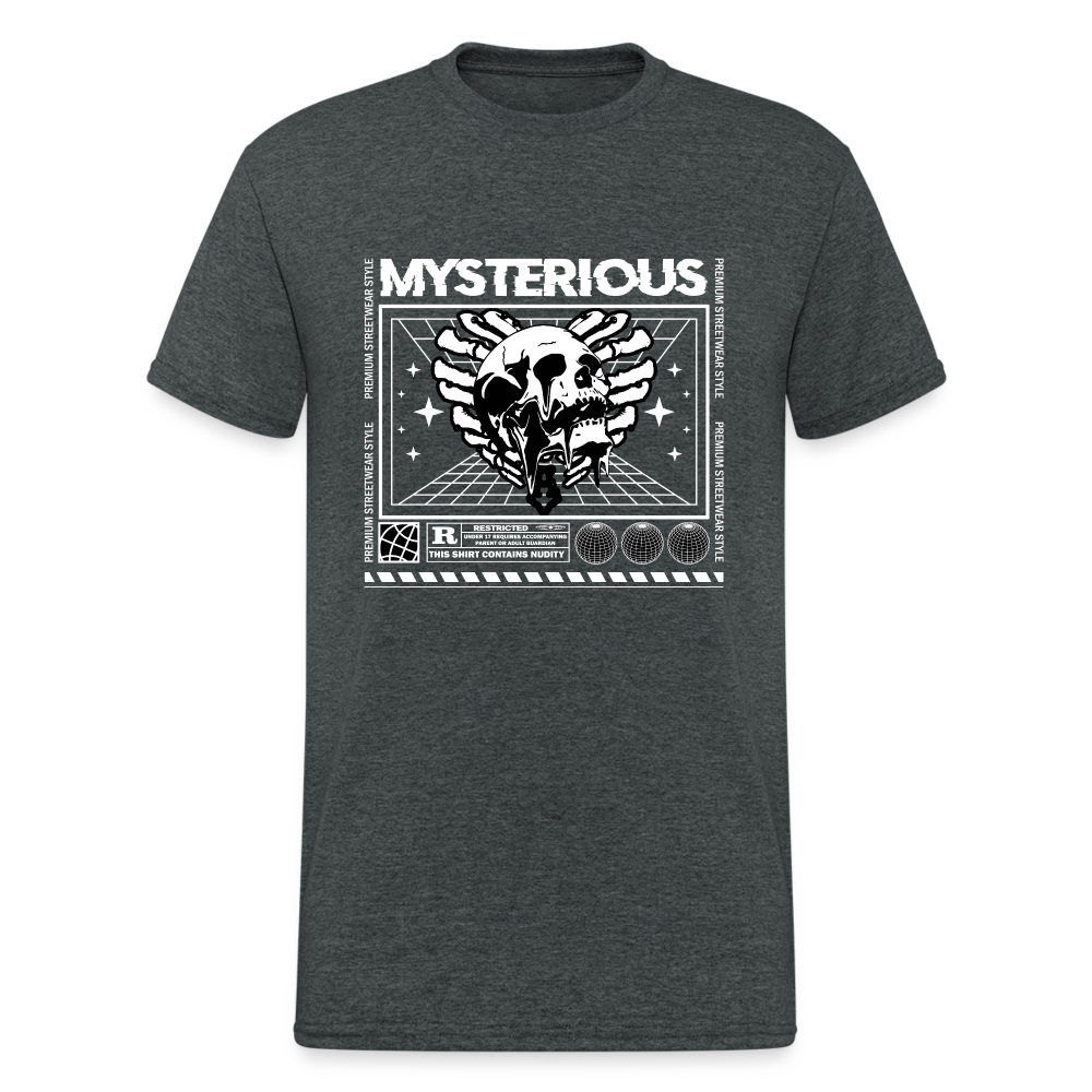 Urban Streetwear Mysterious T-Shirt Herren - Dunkelgrau meliert