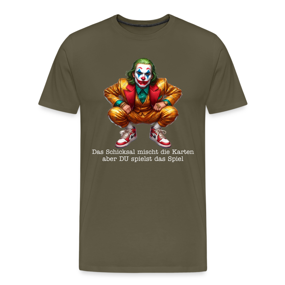 Joker Das Schicksal Männer Premium T-Shirt - Khaki