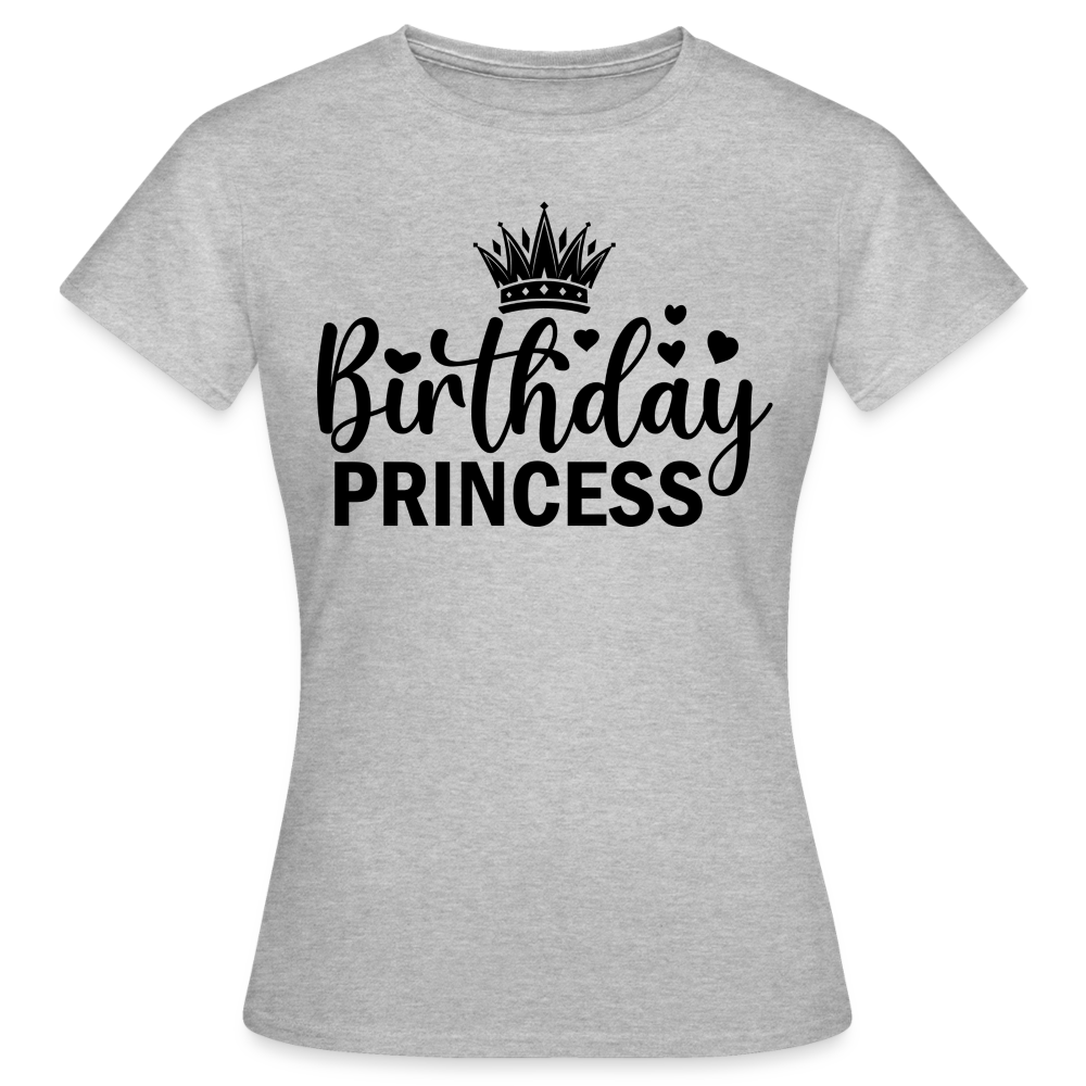 Birthday Princess Damen Gildan Heavy T-Shirt - Grau meliert