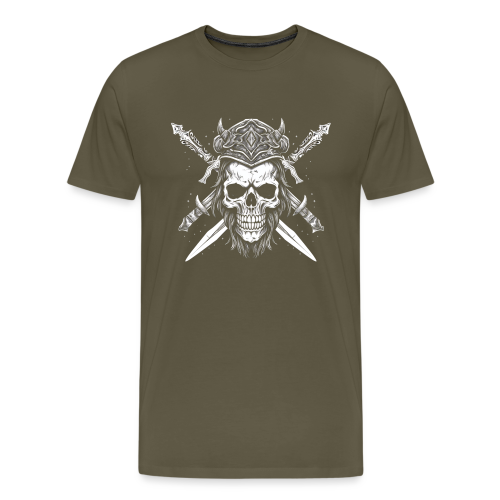 Skull Steel Totenkopf Premium T-Shirt Herren - Khaki