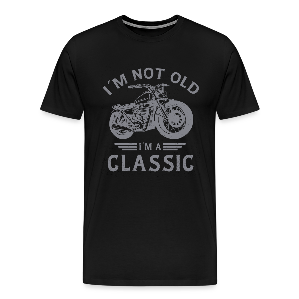 Classic Biker Premium T-Shirt Herren - Schwarz