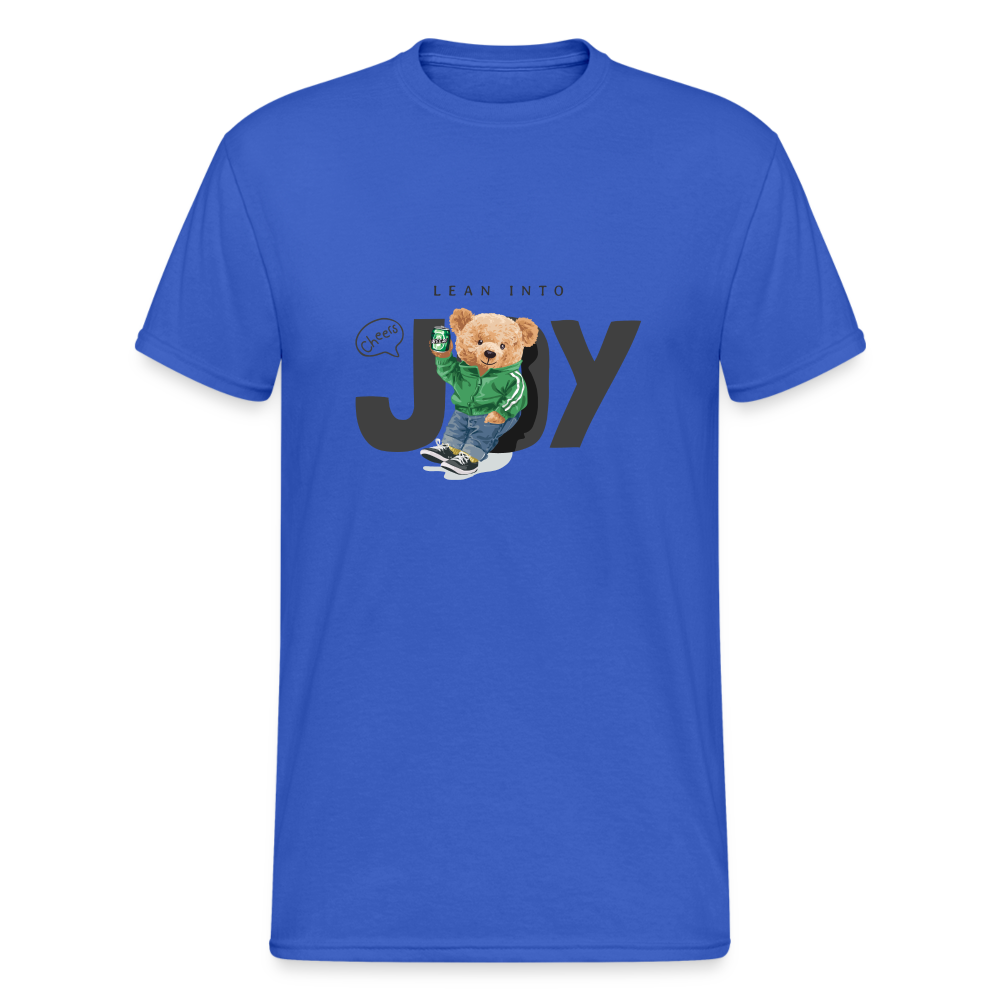 Teddybär Bear Joy Master Streetwear Spruch T-Shirt Herren - Königsblau