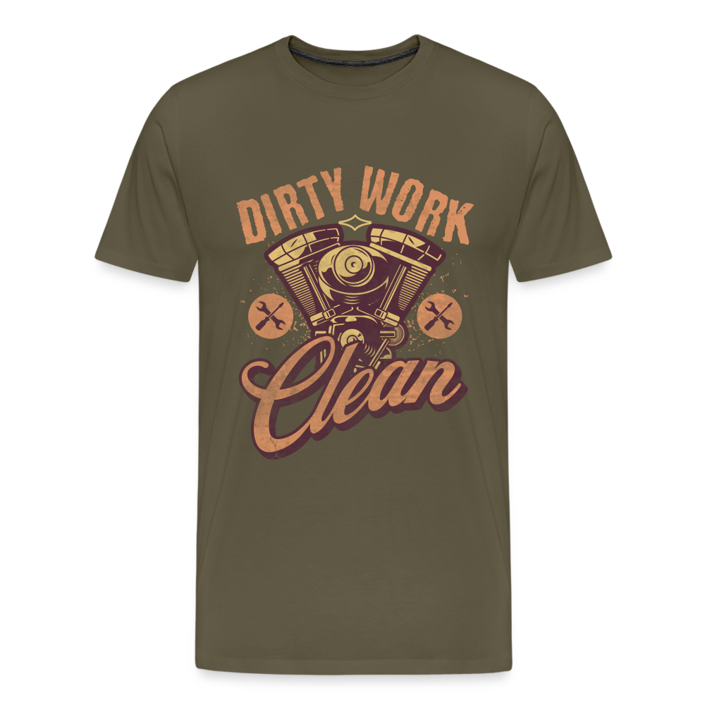 Dirty Work Clean Premium T-Shirt Herren - Khaki