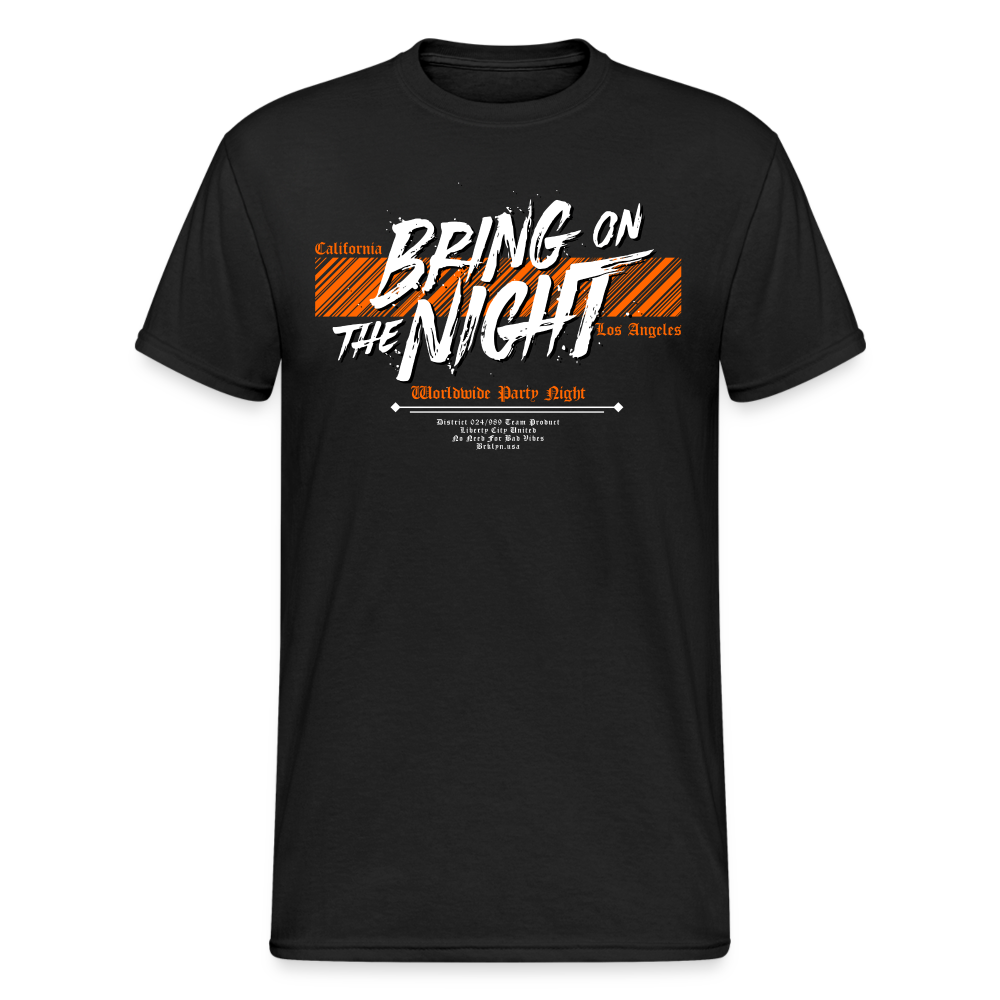 Urban Streetwear Bring On The Night T-Shirt Herren - Schwarz
