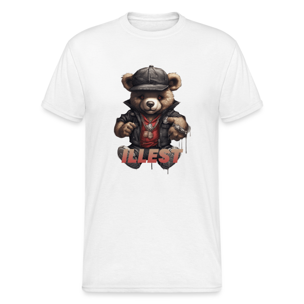 Teddybär Bear Illest Streetwear Spruch T-Shirt Herren - Weiß