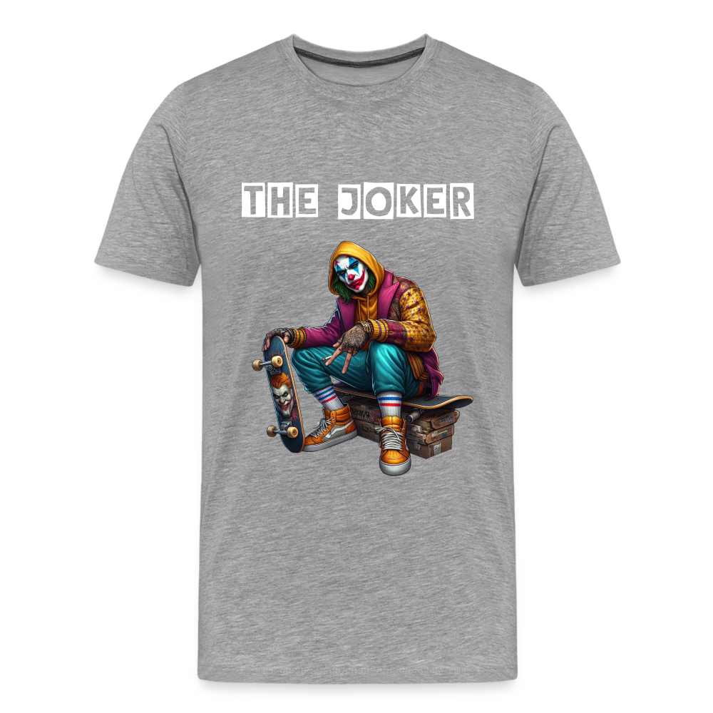 Joker The Joker Männer Premium T-Shirt - Grau meliert
