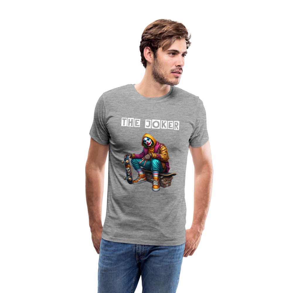 Joker The Joker Männer Premium T-Shirt - Grau meliert