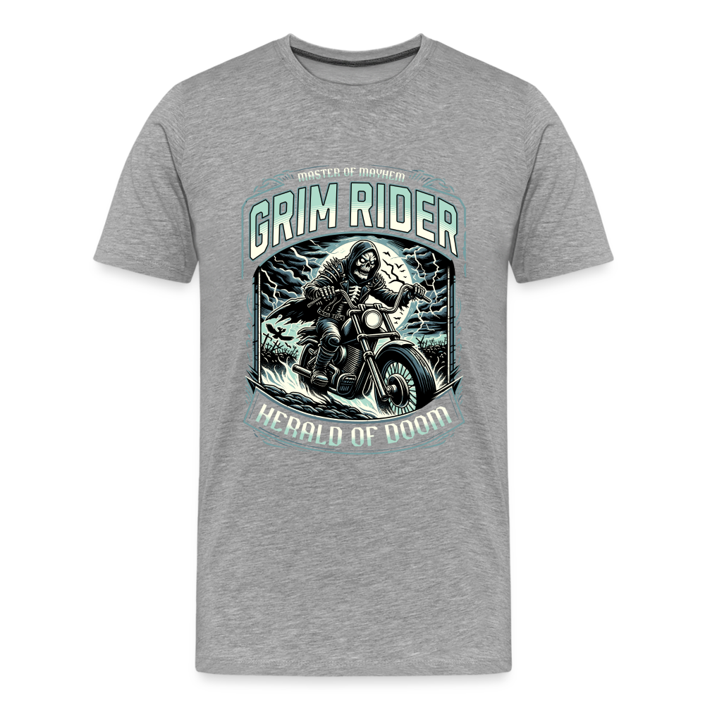 Grim Rider Herald Of Doom Premium T-Shirt Herren - Grau meliert