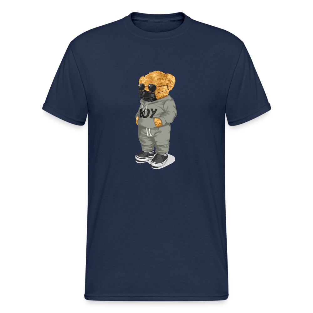 Teddybär Bear Boy Streetwear Spruch T-Shirt Herren - Navy