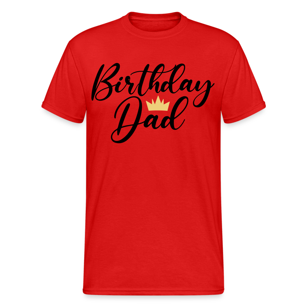 Birthday Dad Männer Gildan Heavy T-Shirt - Rot