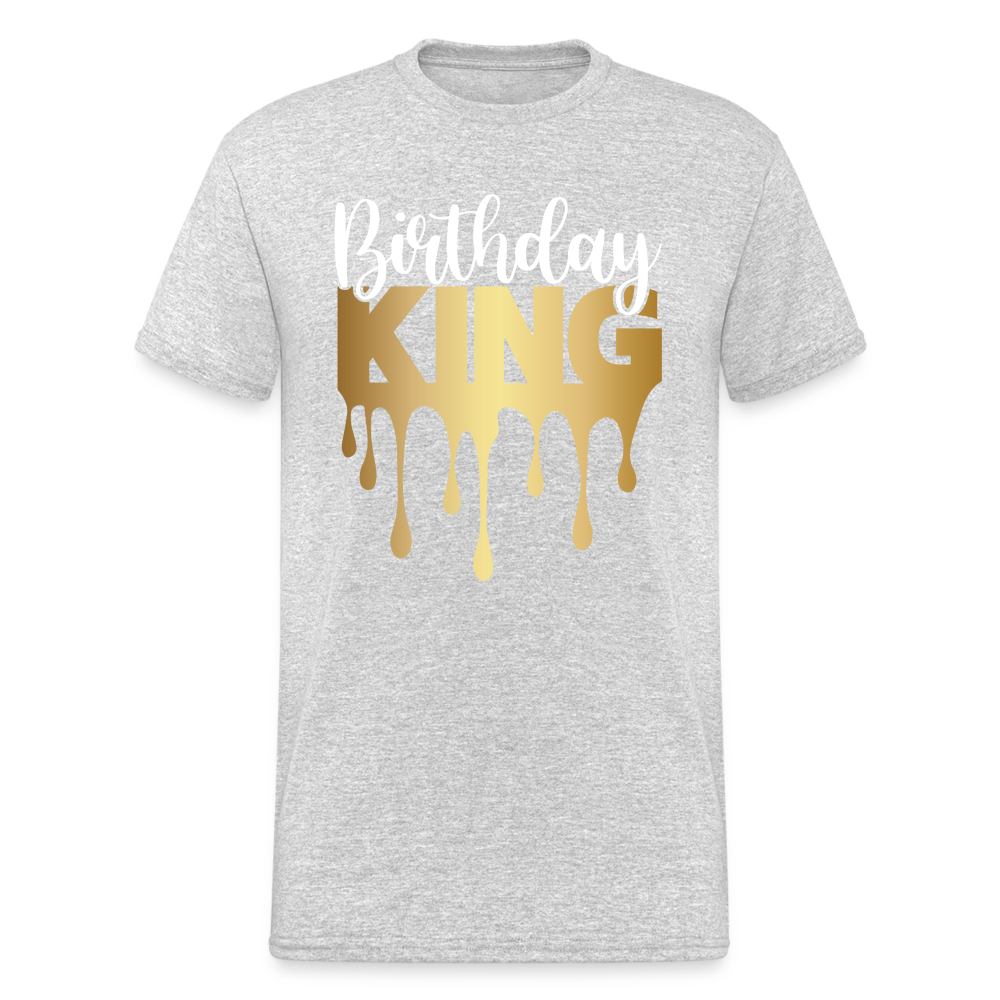 Birthday King Männer Gildan Heavy T-Shirt - Grau meliert