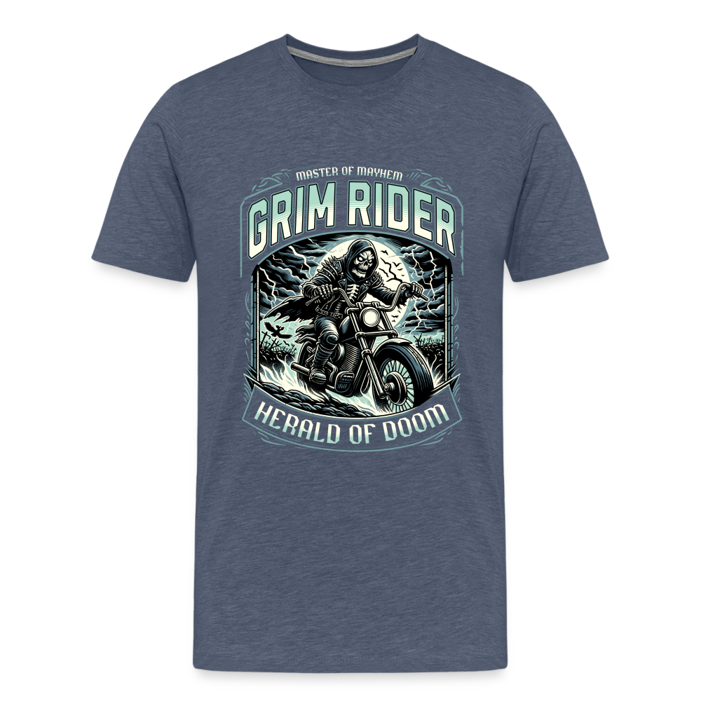 Grim Rider Herald Of Doom Premium T-Shirt Herren - Blau meliert