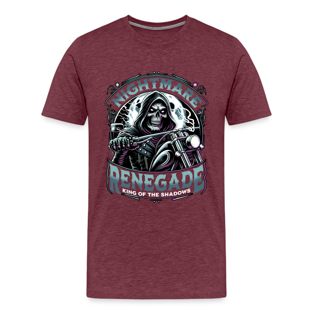 Nightmare Renegade Premium T-Shirt Herren - Bordeauxrot meliert
