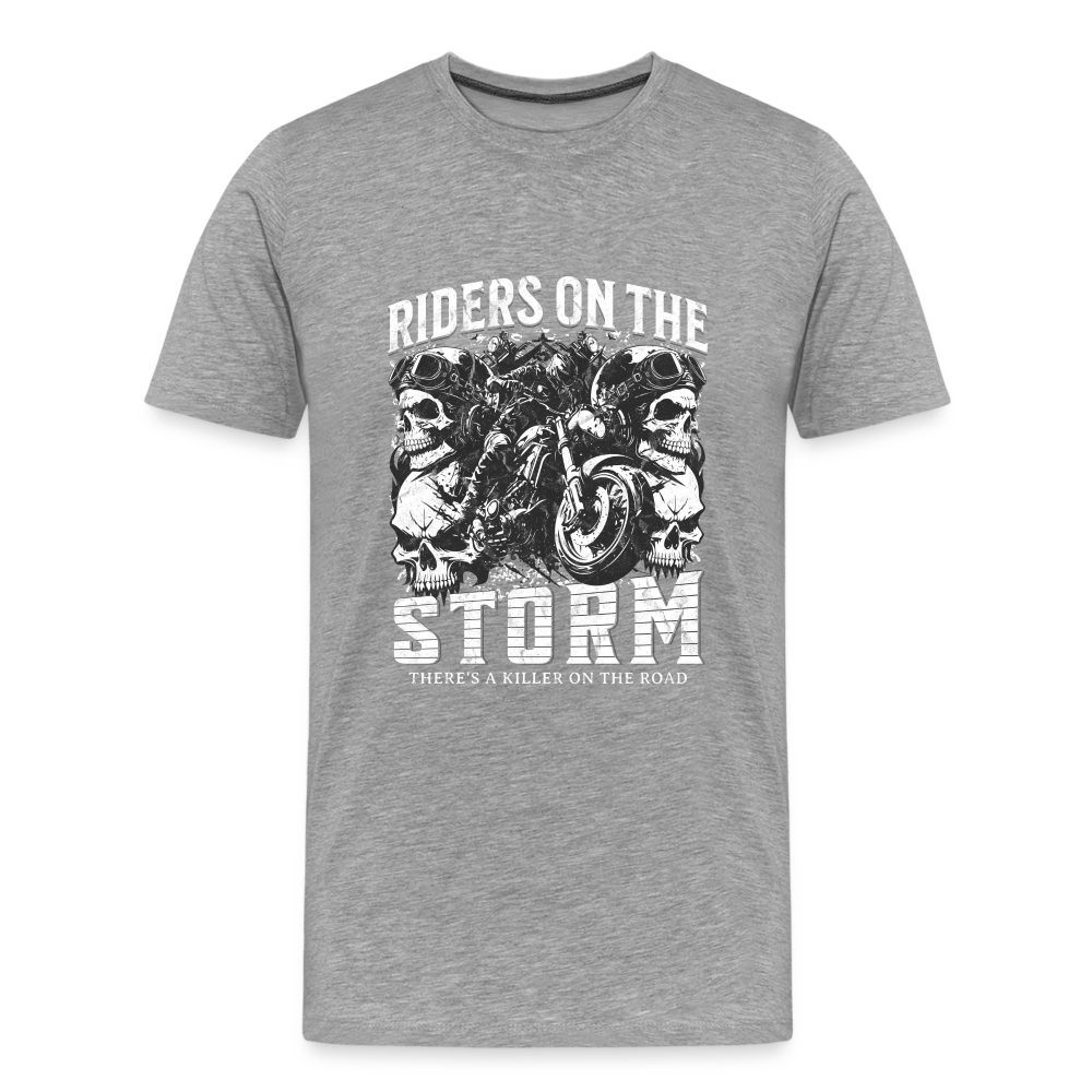 Riders On The Storm Premium T-Shirt Herren - Grau meliert