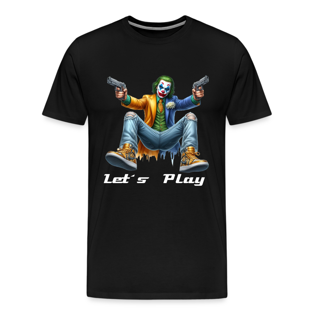 Joker Let´s Play Männer Premium T-Shirt - Schwarz