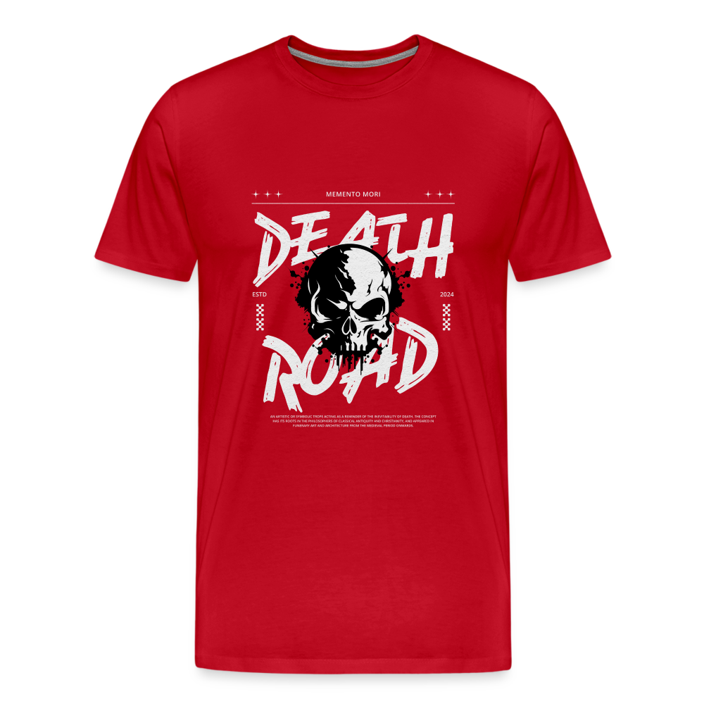 Death Road Premium T-Shirt Herren - Rot
