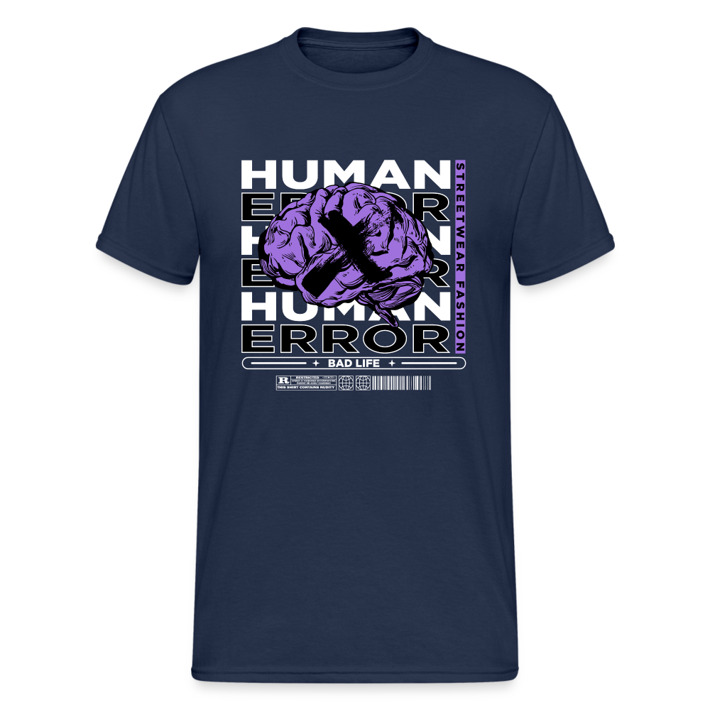 Urban Streetwear Error T-Shirt Herren - Navy