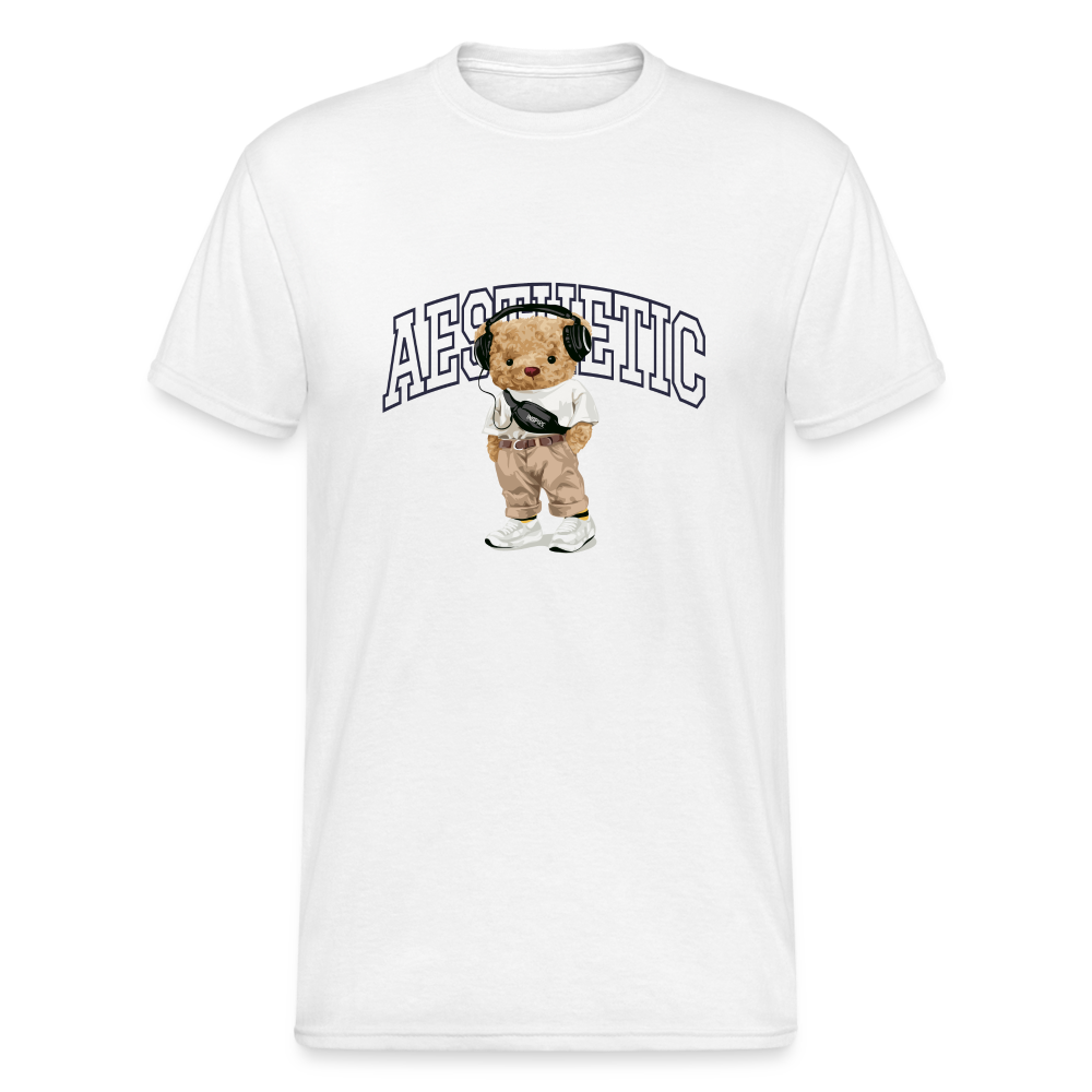 Teddybär Bear Aesthetic Streetwear Spruch T-Shirt Herren - Weiß