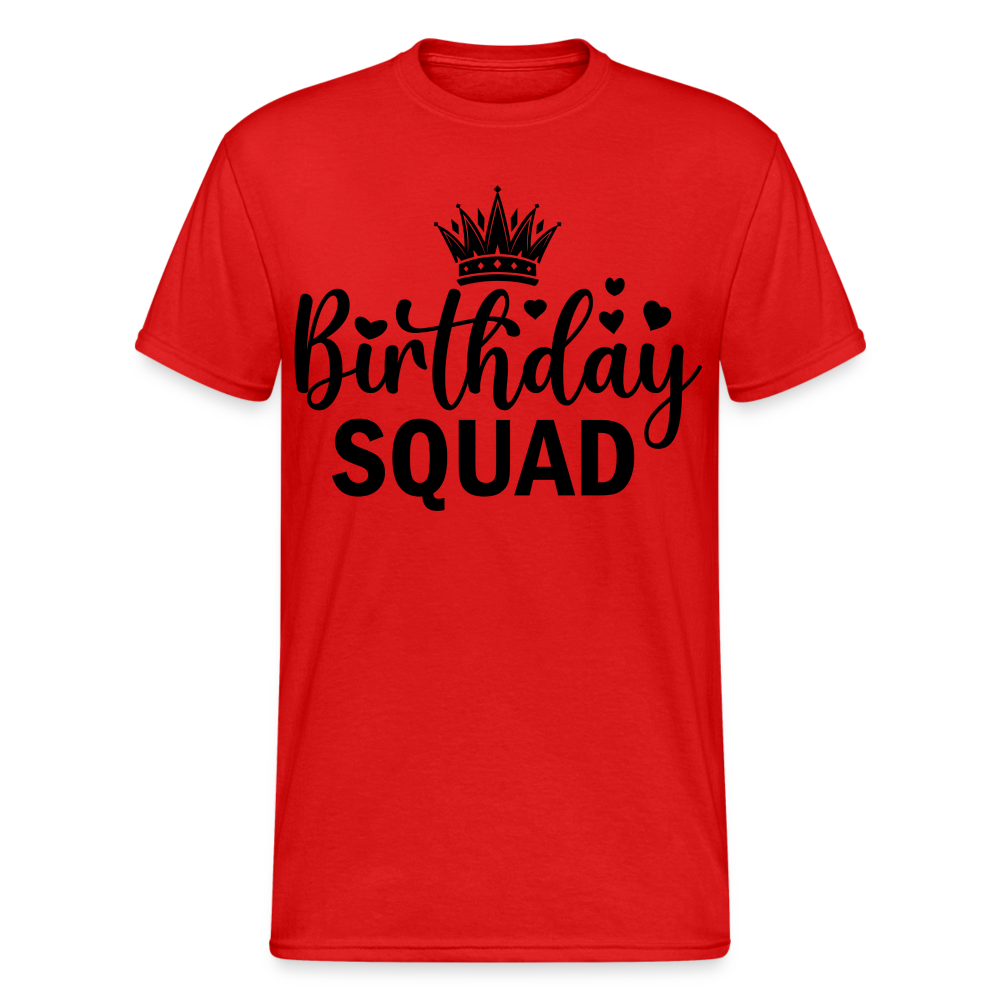 Birthday SQUAD Männer Gildan Heavy T-Shirt - Rot