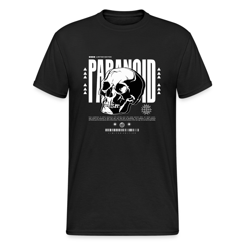 Urban Streetwear Paranoid T-Shirt Herren - Schwarz