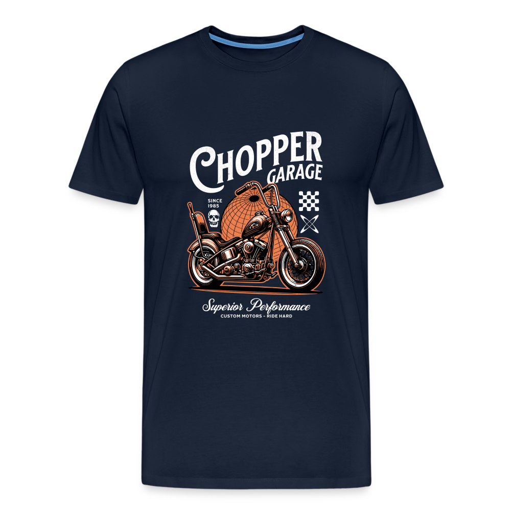 Chopper Garage Premium T-Shirt Herren - Navy