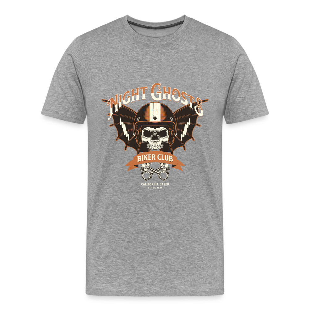 Night Ghosts Premium T-Shirt Herren - Grau meliert