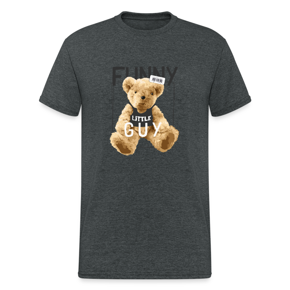 Teddybär Bear Funny Little Guy Streetwear Spruch T-Shirt Herren - Dunkelgrau meliert