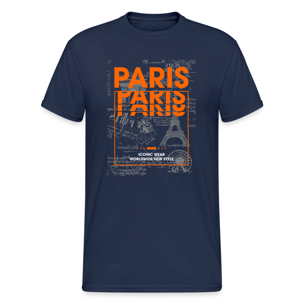 Urban Streetwear Paris T-Shirt Herren - Navy