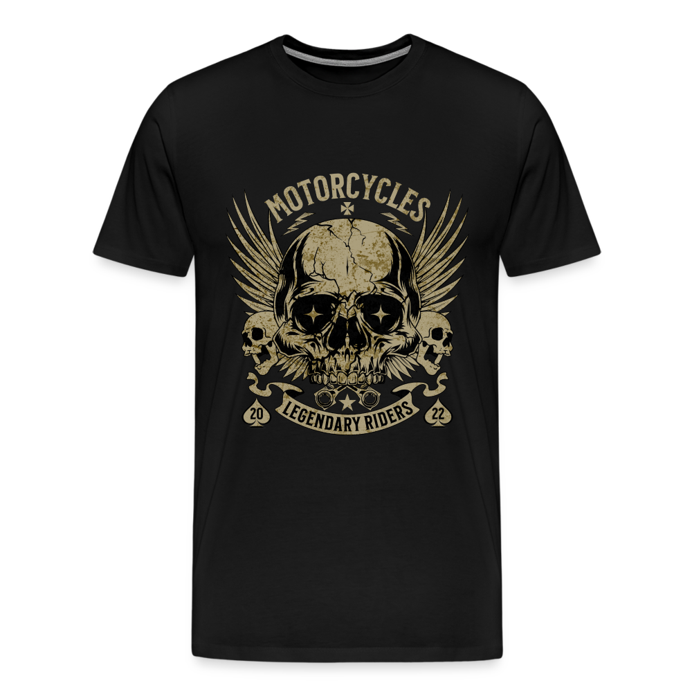 Motorcycles Legendary Riders Premium T-Shirt Herren - Schwarz